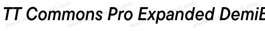 TT Commons Pro Expanded DemiBold字体转换